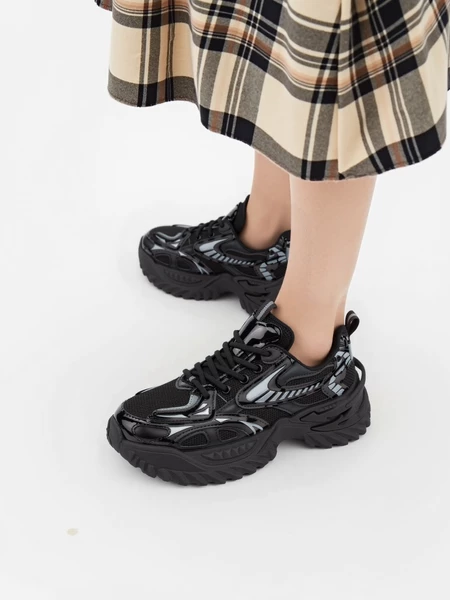 Sneakersy Futurystyczne Czarny