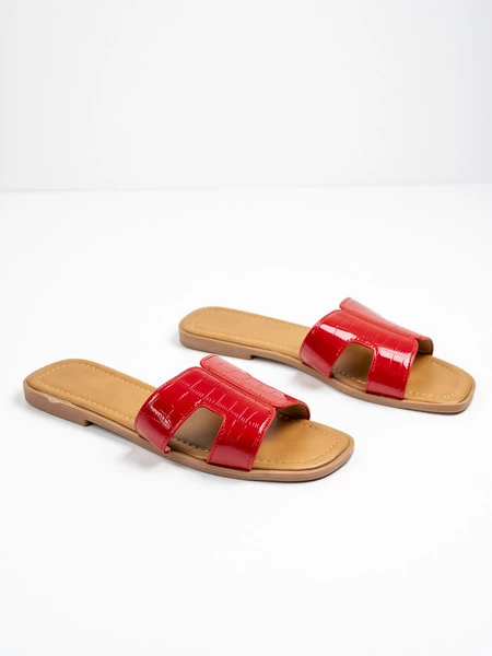 Klapki Sasa w kolorze Red