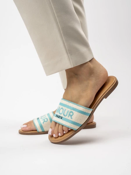 Damskie Klapki AMOUR BLUE