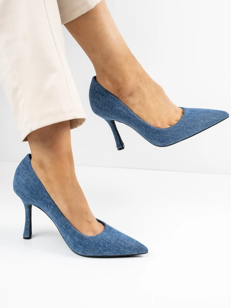 Czółenka Kim w kolorze Jeans