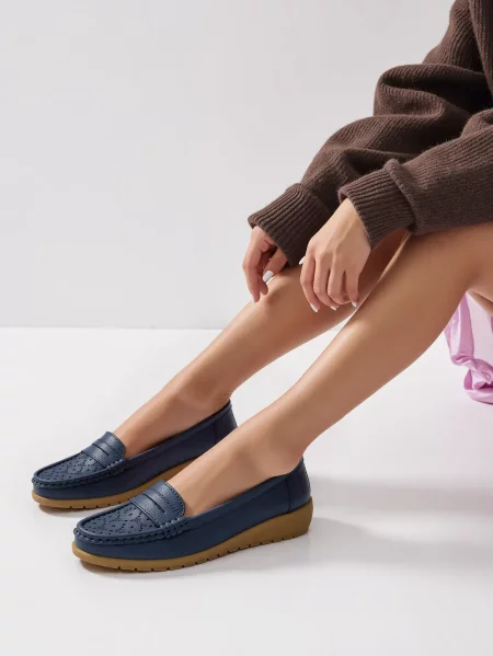 Damskie Mokasyny SIENA DARK BLUE