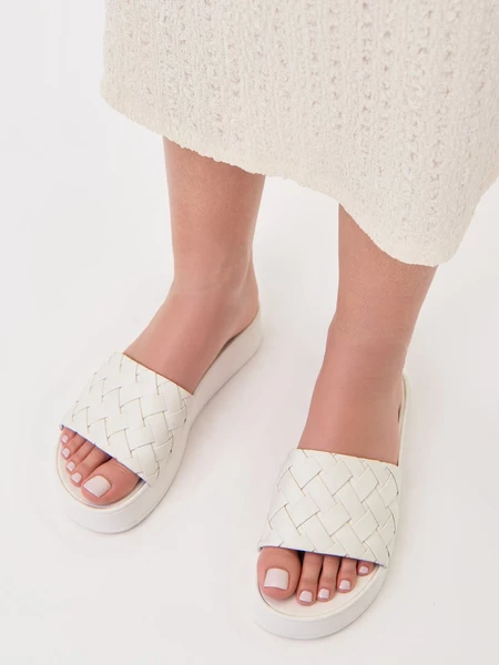 Damskie Klapki NILA WHITE