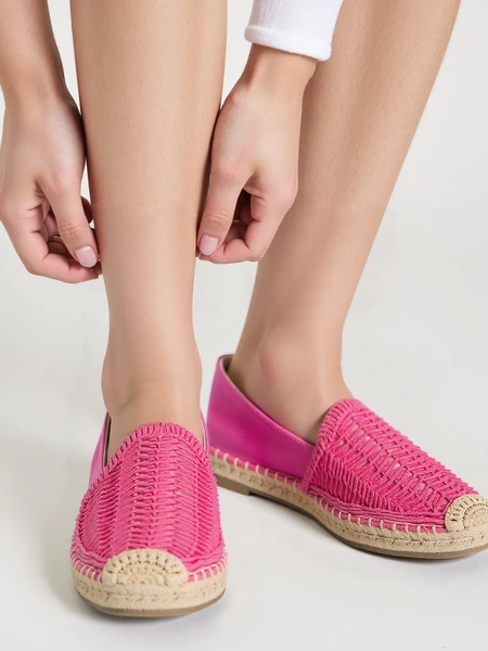 Espadryle Macramé FUSCHIA