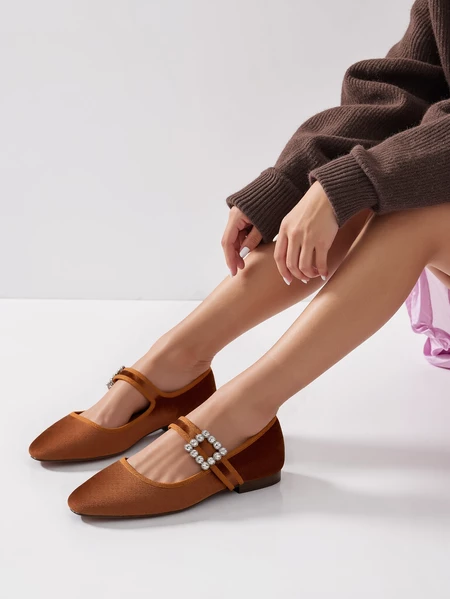 Damskie Baleriny FINDLAY – CAMEL