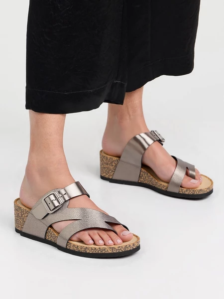 Damskie Klapki Arista PEWTER