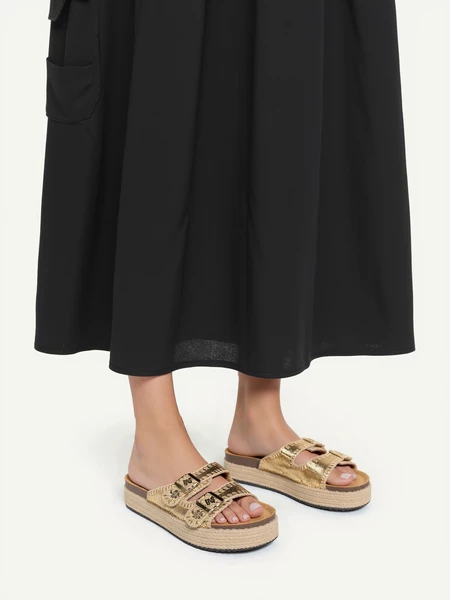 Damskie Klampki Atali GOLD