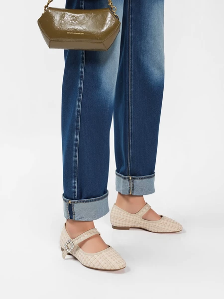 Damskie Baleriny ELIORA – BEIGE 