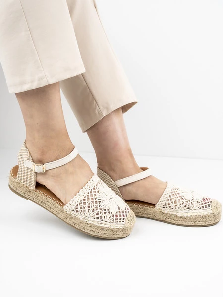 Espadryle Gama w kolorze Beige