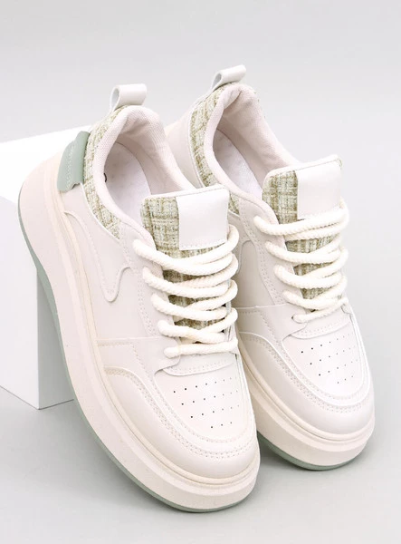 Sneakersy damskie pastelowe MOTIMES BEIGE GREEN