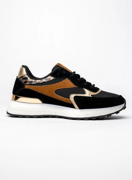Damskie Sneakersy VELORE – Black & Gold