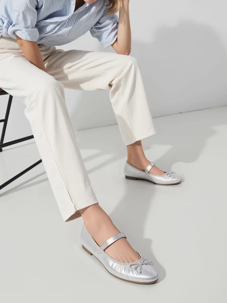 Damskie Baleriny LUSIA – SILVER 