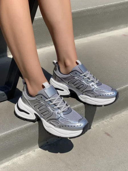 Damskie Sneakersy ARGENTO SILVER