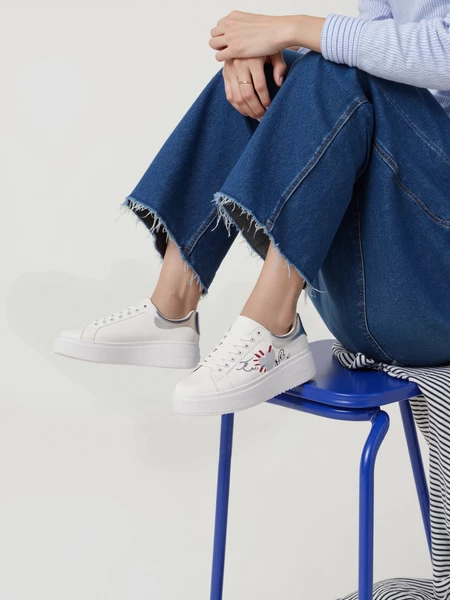 Damskie Sneakersy LUMIX - SILVER