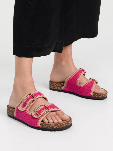 Buty Sportowe damskie eleganckie w kolorze Fushia