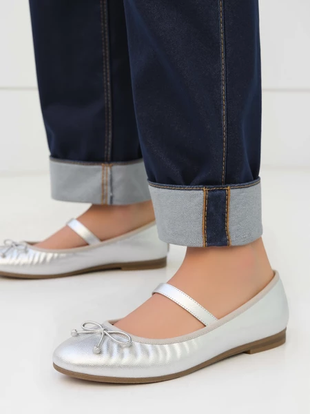 Damskie Baleriny LUSIA – SILVER 