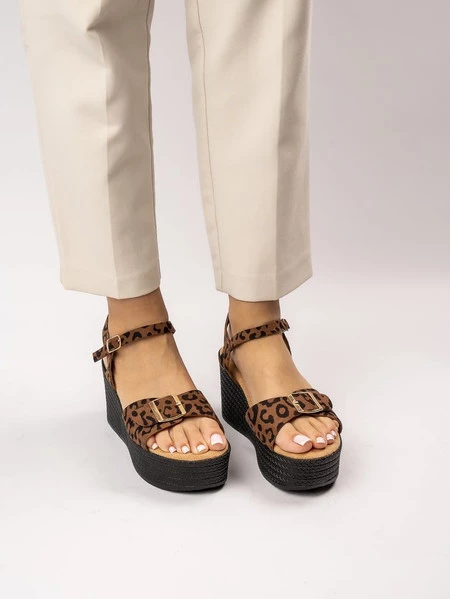 Klapki Safari Leopard