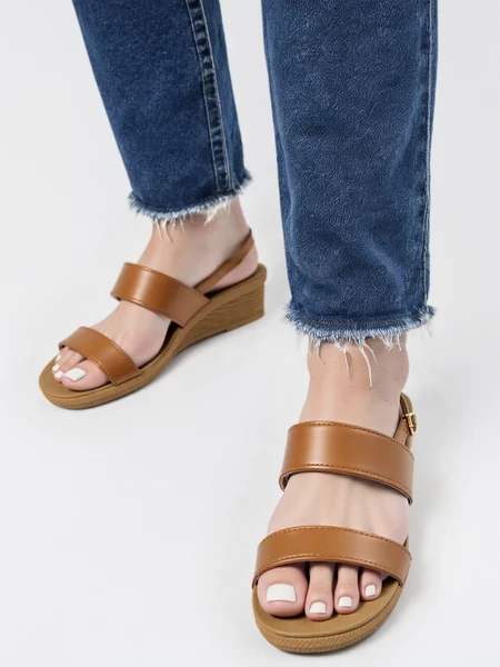 Damskie Sandały RAVEN CAMEL