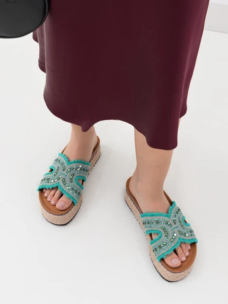 Kozaki damskie eleganckie w kolorze Green