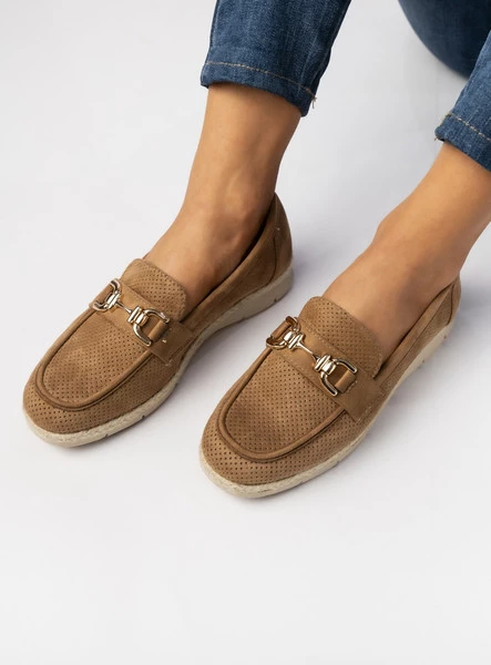 Damskie Mokasyny – Camel LARISA CAMEL