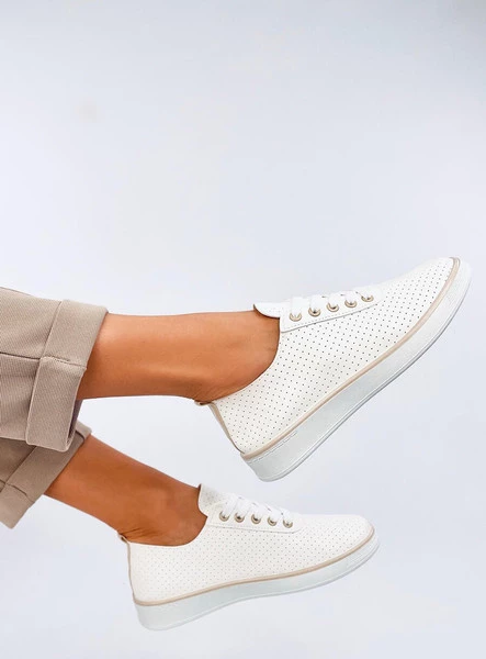 Tenisówki ażurowe HODGES BEIGE
