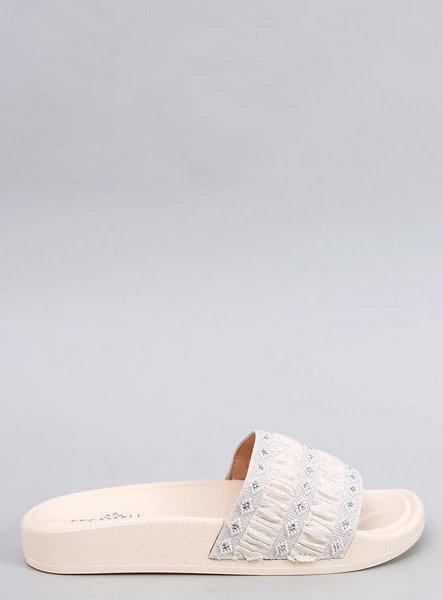 Klapki damskie DIAKIS BEIGE