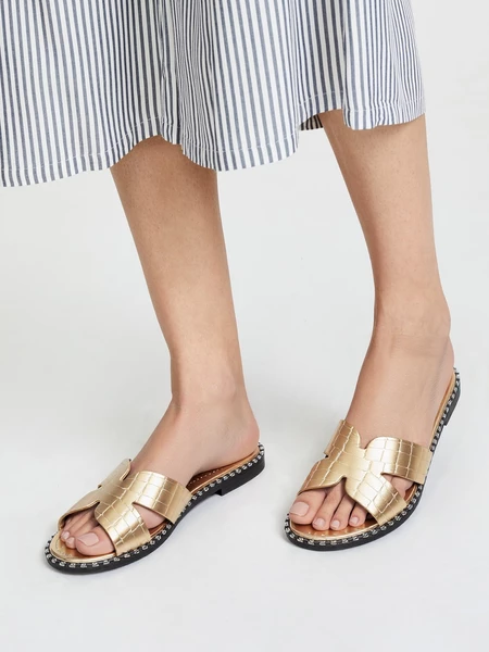 Damskie Klapki LIORA GOLD