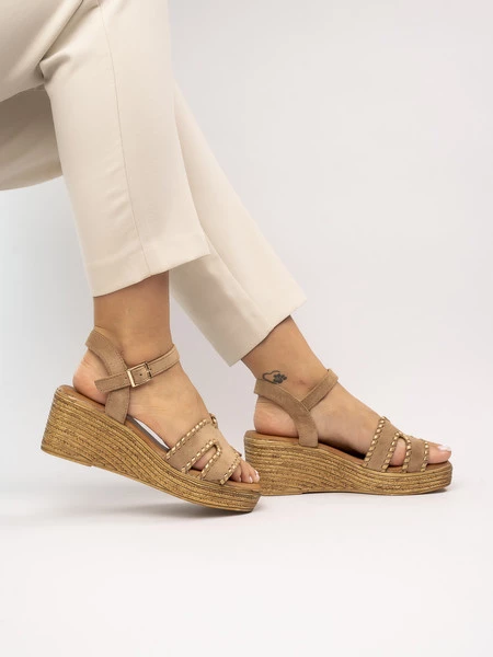 Klapki Eleganza KHAKI