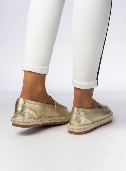 Damskie Mokasyny – Złote LUMI GOLD