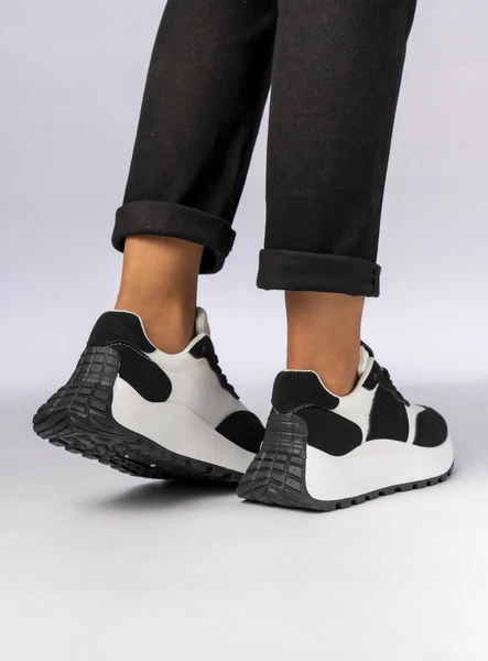 Damskie Sneakersy – Czarny & Biały RAVEN BLACK