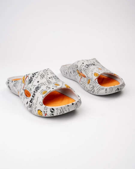 Klapki Graficzne Szary