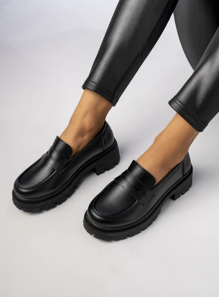 Damskie Mokasyny – Czarne RIVIA NERO