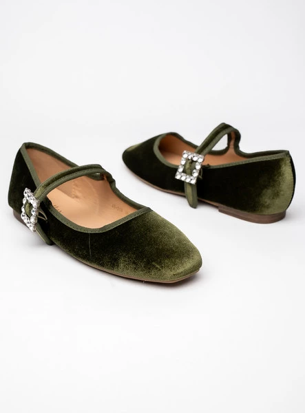 Damskie Baleriny FINDLAY – GREEN 