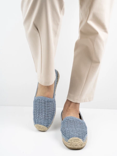 Modne espadryle damskie w kolorze Jeans