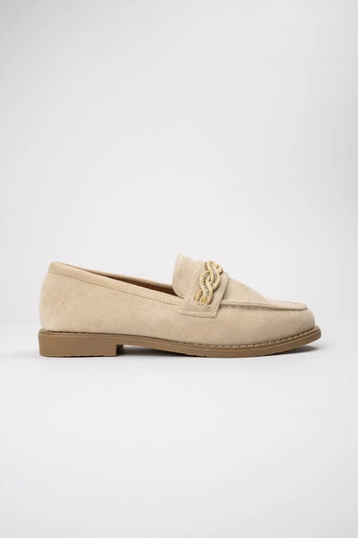 Damskie Loafersy ROCHE BEIGE