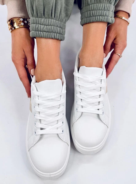 Sneakersy na platformie EMMAS BEIGE