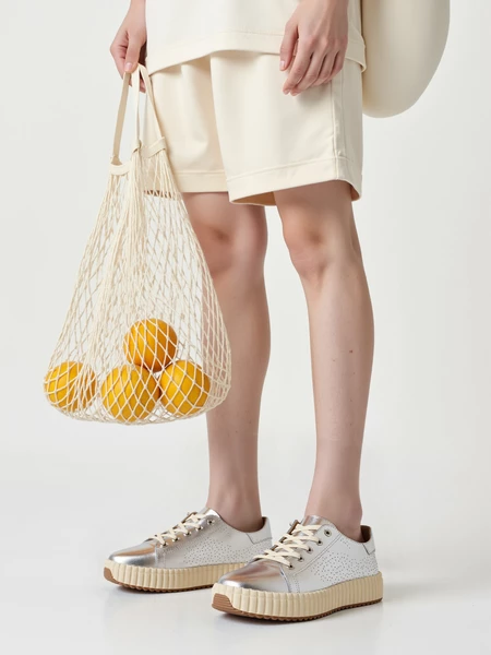 Trampki Lśnienie Silver