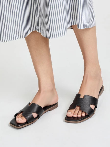 Damskie Klapki BLACK