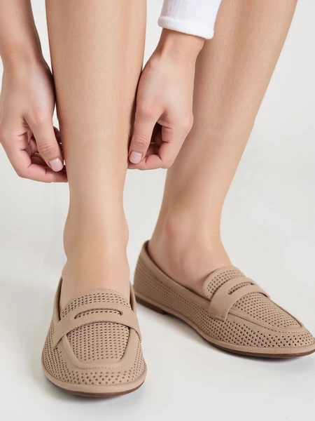 Klapki Elegante Khaki