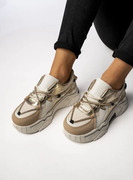 Damskie Sneakersy VEYRA BEIGE