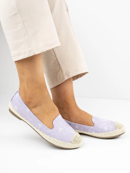 Modne espadryle damskie w kolorze Viola
