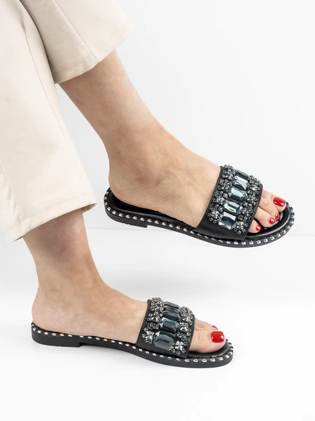 Modne klapki damskie Sparky w kolorze Black