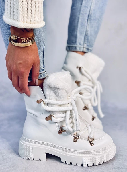 Śniegowce z kożuszkiem SHEA WHITE