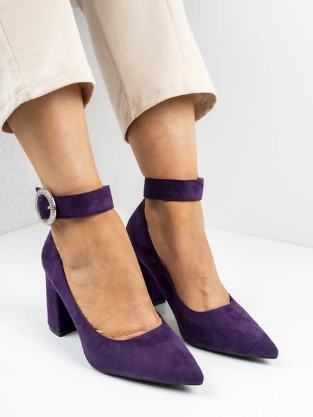 Modne czółenka damskie w kolorze Purple