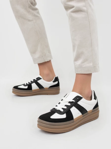 Damskie Sneakersy ALMA BLACK – Minimalistyczny Design i Codzienny Komfort