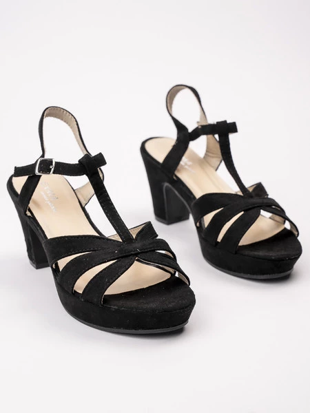 Sandały Eleganza De Luca Czarne