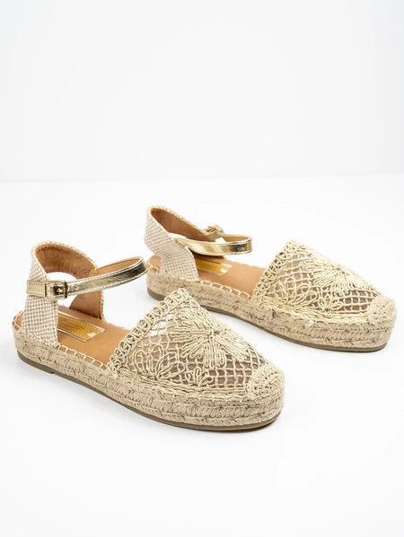 Espadryle Gama w kolorze Gold