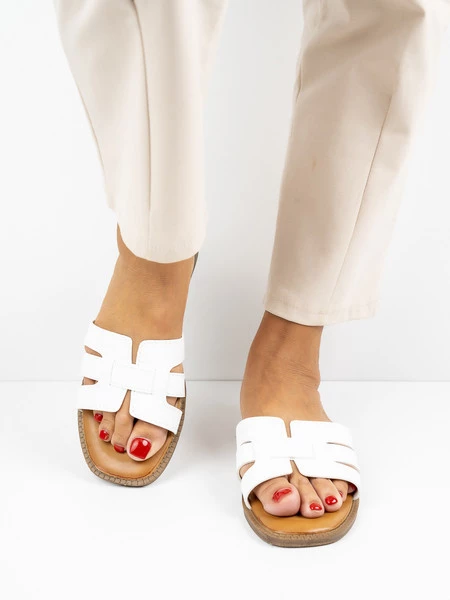 Modne sandały damskie Limoncello w kolorze White