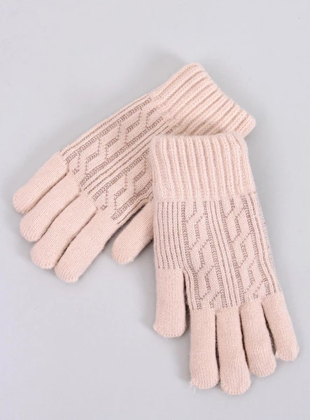 Rękawiczki damskie BRAID BEŻOWE