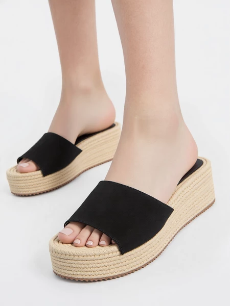 Damskie Klapki BLACK