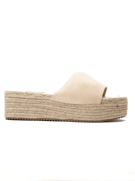 Klapki na platformie ESTILO Beige